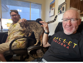 Adam on Halloween with Pickle on my shoulders