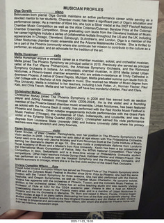 Downtown Chamber Series  program