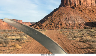 196 a2q. Utah - aerial - Happy Canyon landing with prop