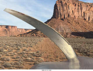 199 a2q. Utah - aerial - Happy Canyon landing with prop