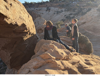 442 a2q. Utah - Canyonlands National Park - Mesa Arch - Heather and Tyler