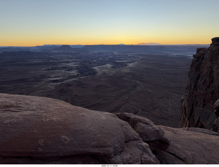 512 a2q. Utah - Canyonlands National Park - Green River Overlook - sunset