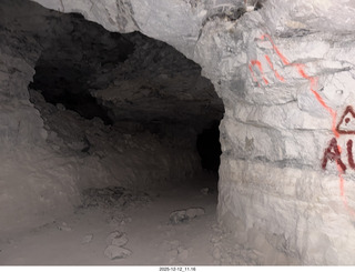 127 a2q. Utah - Mineral Canyon hike - inside the mine