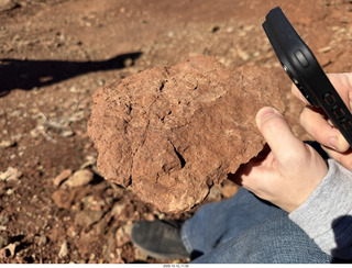 219 a2q. Utah -  Mineral Canyon hike - close-up of rock