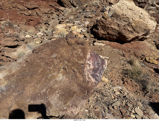224 a2q. Utah -  Mineral Canyon hike - purple rock
