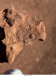233 a2q. Utah -  Mineral Canyon hike - close-up of rock