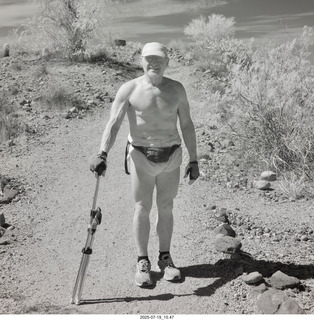 Adam hiking - infra-red (IR)