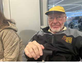 Adam waiting at Newark Airport (EWR)