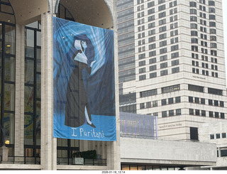 New York City - Manhattan - Lincoln Center - Metropolitan Opera - I Puritani sign