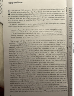 New York City - Manhattan - Lincoln Center - Metropolitan Opera - I Puritani - program