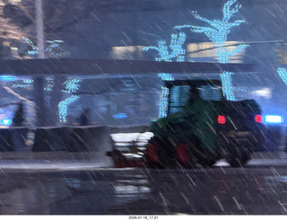 New York City - Manhattan - Lincoln Center  - snow plow