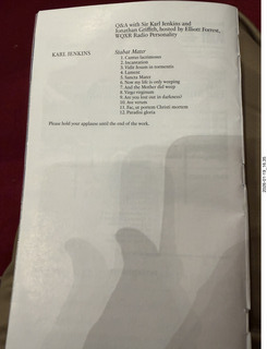 29 a2r. New York City - Manhattan - Carnegie Hall - Sir Karl Jenkins program