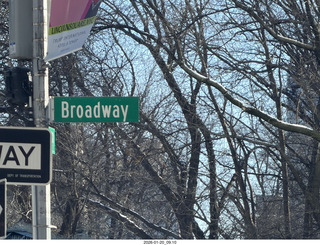 150 a2r. New York City - Manhattan - to Carnegie Hall  - Broadway sign