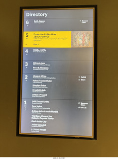 New York City - Manhattan - Museum of Modern Art (MOMA) directory