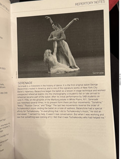 New York City - New York Ballet program