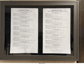New York City - Manhattan - New York Ballet schedule