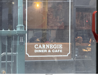 176 a2r. New York City - Manhattan - bus - view of Carnegie Diner & Cafe