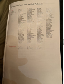 New York City - New York Ballet program