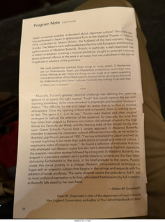 New York City - New York Ballet program