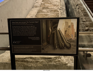 New York City - Manhattan - World Trade Center Museum sign