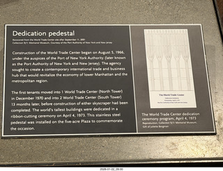 New York City - Manhattan - World Trade Center Museum dedication