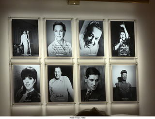 190 a2r. New York City - Manhattan - Carnegie Hall - Weill Cafe dinner photos on the wall