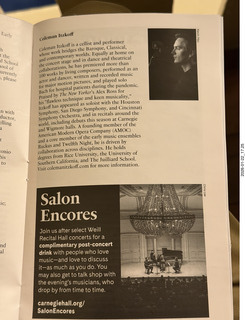 198 a2r. New York City - Manhattan - Carnegie Hall - Rachell Ellen Wong and David Belkovski program