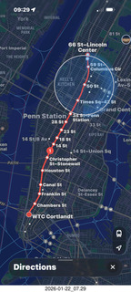New York City - Manhattan - subway on Apple Maps