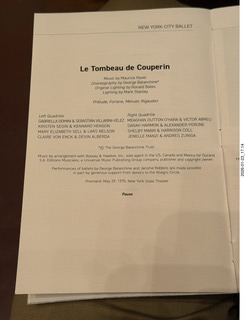 New York City - Manhattan - New York Ballet program