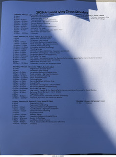 Motown airstrip (5AZ6) - Arizona Flying Circus - schedule