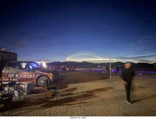 Arizona Flying Circus - night - Elon Musk launch contrail