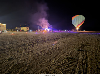 Arizona Flying Circus - night - fire from a distance - balloon