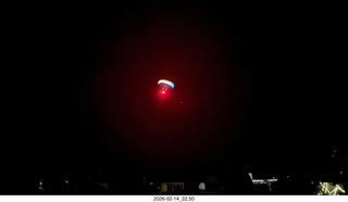 Arizona Flying Circus - night - fire from a distance - balloon