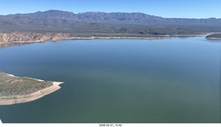 aerial - Roosevelt Lake to grapevine