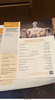 Arizona Musicfest - Festival Orchestra program