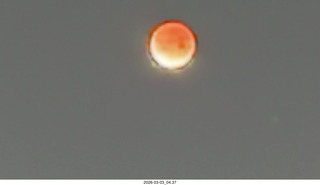 iPhone picture of total lunar eclipse