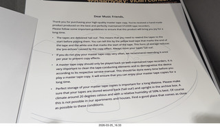 ReVox Horch House master-dub tape