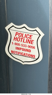 Avis rental car POLICE HOTLINE number