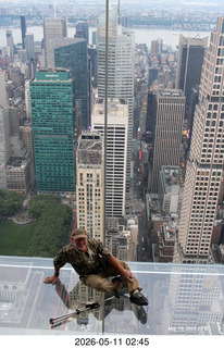 New York City - Summit, One Vanderbilt photo with Adam looking down